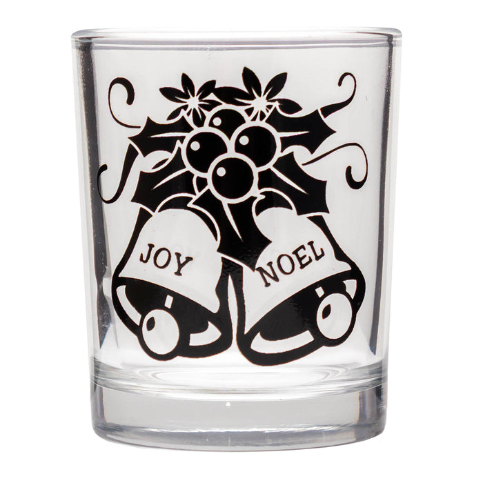 VOTIVE/SHOT GLASS - CHRISTMAS BELLS - 2.5 OUNCE