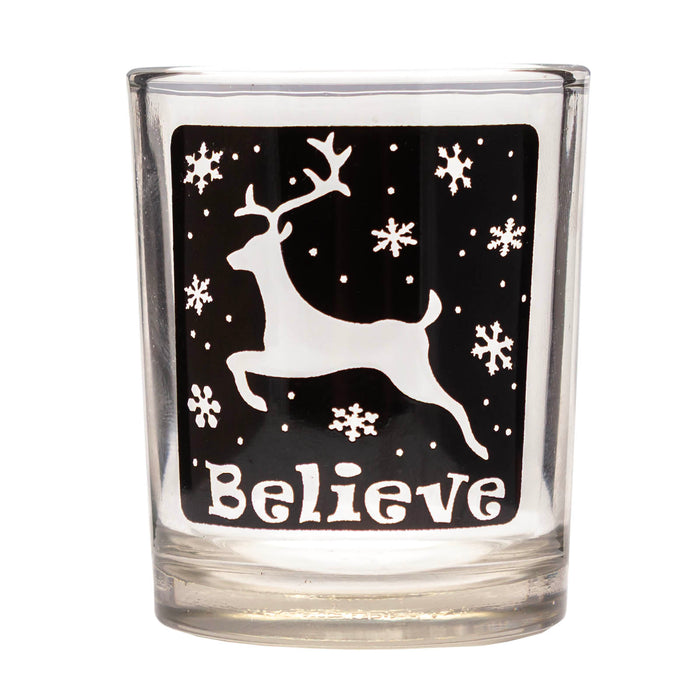 Votive/Shot Glass - Reindeer Believe - 2.5 Ounce