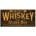 Customizable Large Vintage Wooden Bar Sign - Bar Sign - Whiskey Black