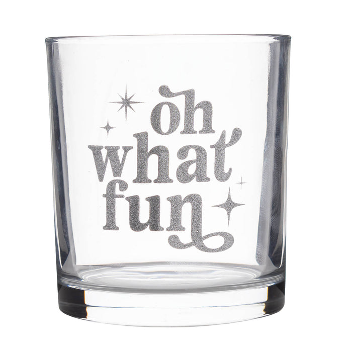 BarConic® Glassware - Oh What Fun - Old Fashion Glass - 10 ounce