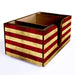 Wooden Bar Caddy - Rustic American Flag