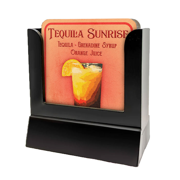 Wooden Coasters - Tequila Sunrise