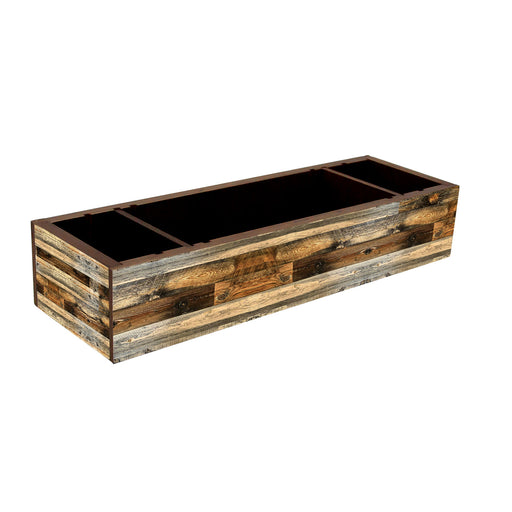 Wooden Condiment Caddy - Rustic Wood Plank