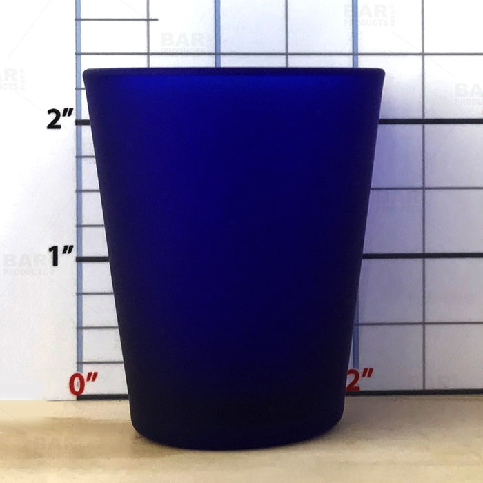 BarConic® Dark Blue Shot Glass - 1.75 oz [Box of 12]