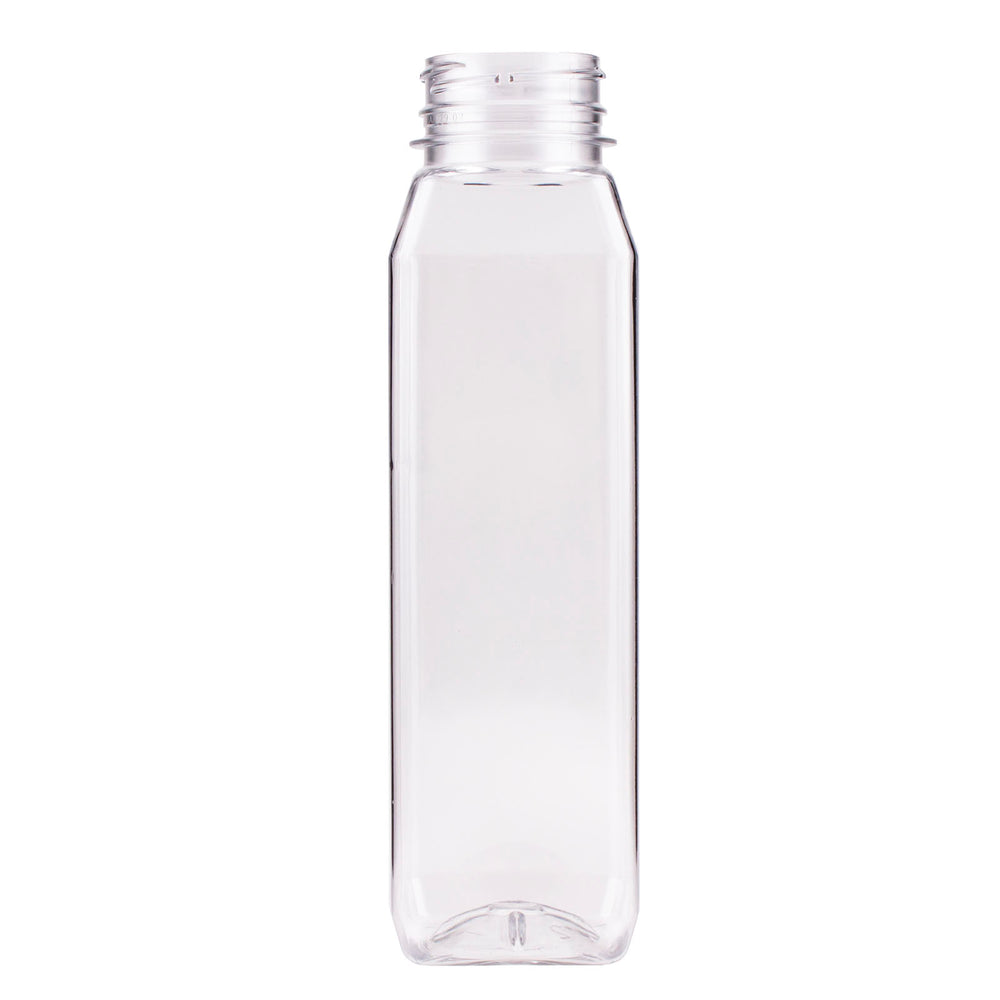 Tall Square Beverage Container - Clear