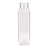 Tall Square Beverage Container - Clear