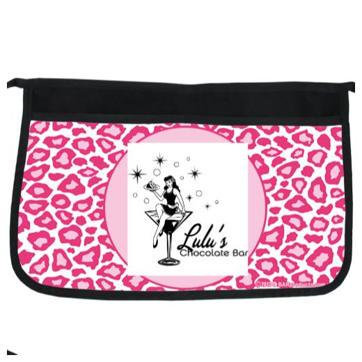 Pink Leopard Two-Pocket Custom Kolorcoat™ Server Apron