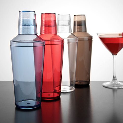 Shaker Per Cocktail FEOOWV In Plastica Trasparente 300 Ml Con Scala E Coperchio Rimovibile - Ideale Per Bar E Cucina - 2
