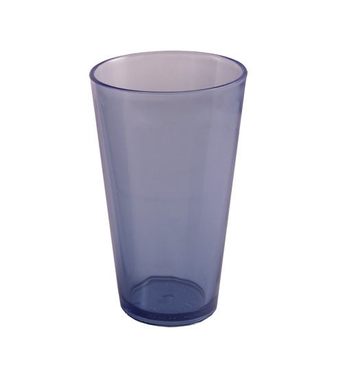 16oz Plastic Colored Mixing Glasses, Blue