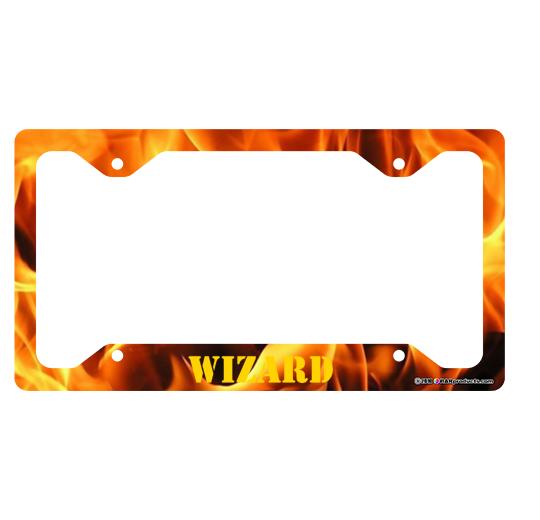 License Plate Frame - Flames