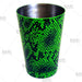 Cocktail Shaker Tin - Printed Designer Series - 18oz weighted - NEON GREEN Snake Skin