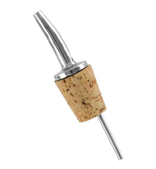Spill-Stop Liquor Pourer with Cork Stopper - Tapered