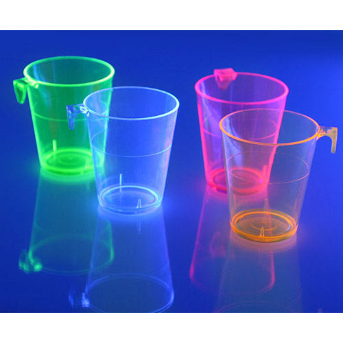 Barconic® 2oz Assorted Plastic Shot Glass with Hook - Under Blacklight
