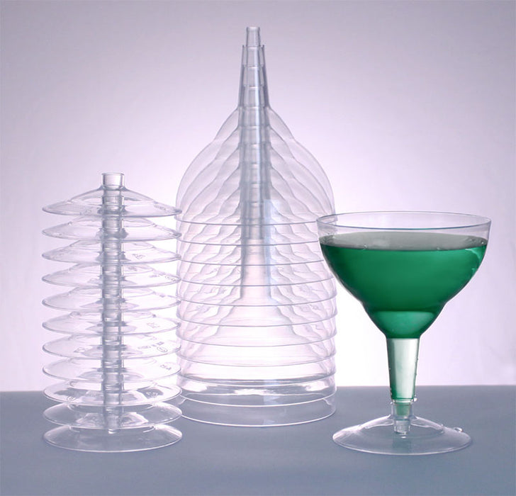 Plastic (Polystyrene) Margarita Glass - 6 ounce (sleeve of 12)