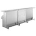 Stainless Steel Portable Bar with 3D Holographic Lighting and Integrated Ice Bin