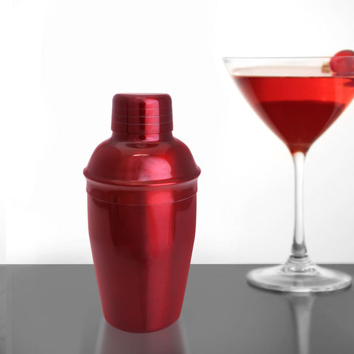 BarConic® Candy Red, 12 ounce 3-Piece Cocktail Shaker