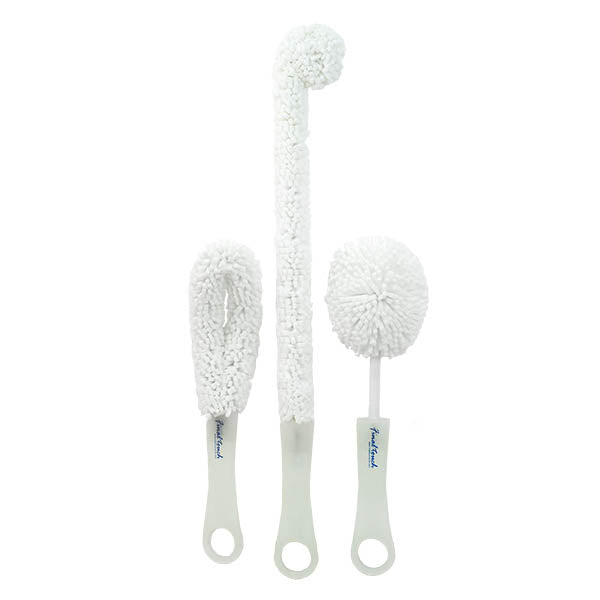 wine glass cleaner Final Touch 3 Piece Glassware Cleaning Brush Set (WBR6)
