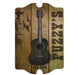 CUSTOMIZABLE 3D Wooden Guitar Tavern Sign - Country Theme - FRONT