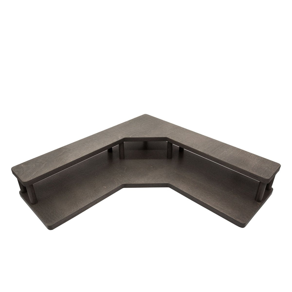 Counter Caddies™ Earl Grey Stained Corner Shelf 4.75 Inches — Bar