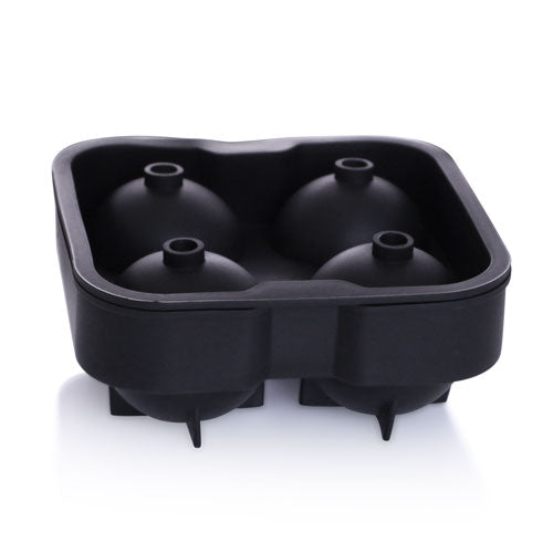 BarProducts.com King Cube Silicone Ice Tray - Black