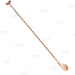 BarConic® Copper Plated Bar Spoon w/ Muddler Tip - Professional Grade - 40cm Length 