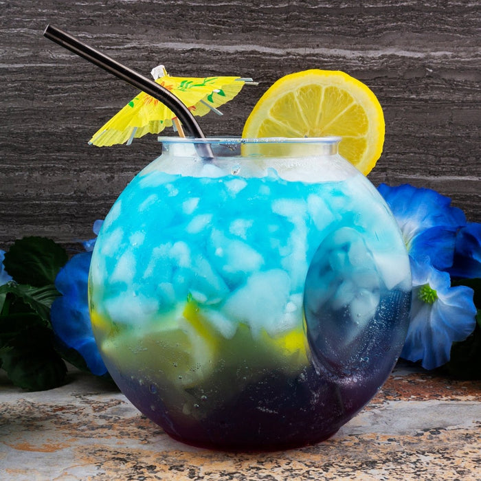 cocktail fish bowl accessories Plastic Fishbowl With Handle