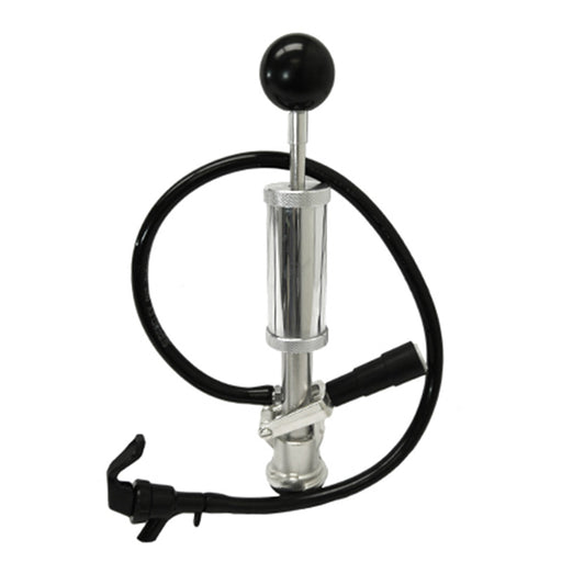 4" Keg Tap Cylinder Hand Pump with Lever, Tap Faucet and Hose