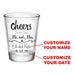 CUSTOMIZABLE - 1.75oz Clear Wedding Shot Glass - Cheers - Bar Products - Glassware