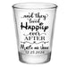 CUSTOMIZABLE - 1.75oz Clear Shot Glass - Happily Ever After