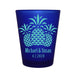 CUSTOMIZABLE - 1.5oz Blue Frosted Shot Glass - Pineapples