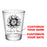 CUSTOMIZABLE - 1.75oz Clear Wedding Shot Glass - Sunflower