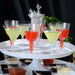 Miniature Plastic Martini Glasses - 2 oz - 2 Piece