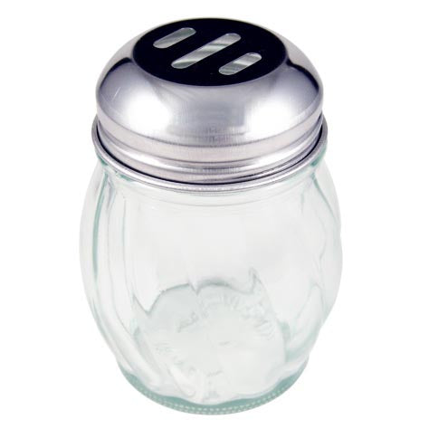 Clear Swirl Shaker Perforated Top - Pizza Cheese/Red Pepper Shakers