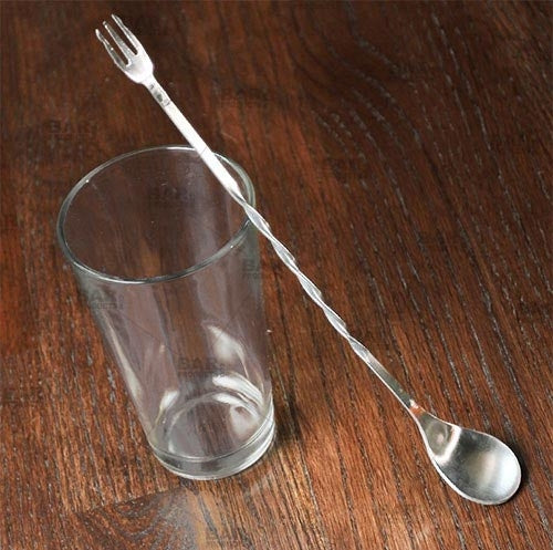 Bar Spoon - with Fork Tip - 11.25" [Box of 12]