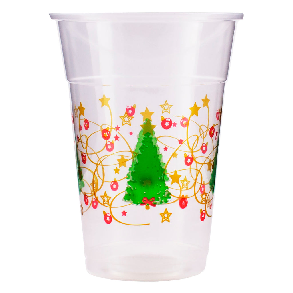 50 Pack Disposable Plastic Christmas Cups 12 oz. Santa Tree Wreath  Gingerbread Clear Drinking Cup Wi…See more 50 Pack Disposable Plastic  Christmas