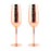 Copper Etched Champagne Glass -Set of 2