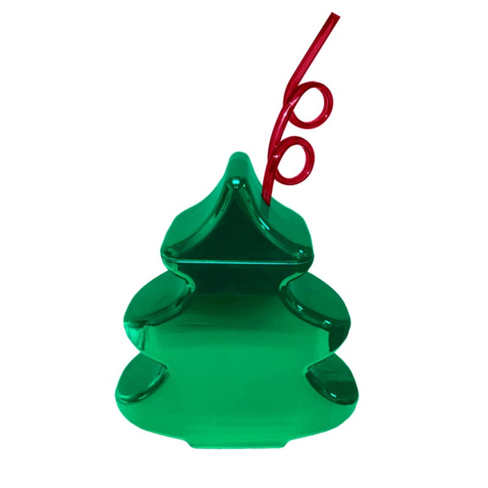 Christmas Tree Cup with Lid and Straw - 24 oz. — Bar Products