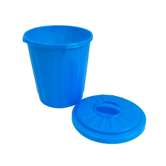 Trash Can Plastic Cups w/Lids - 15 oz - 12 pack