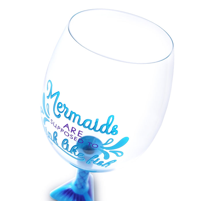 Mermaid Tall Wine Glass