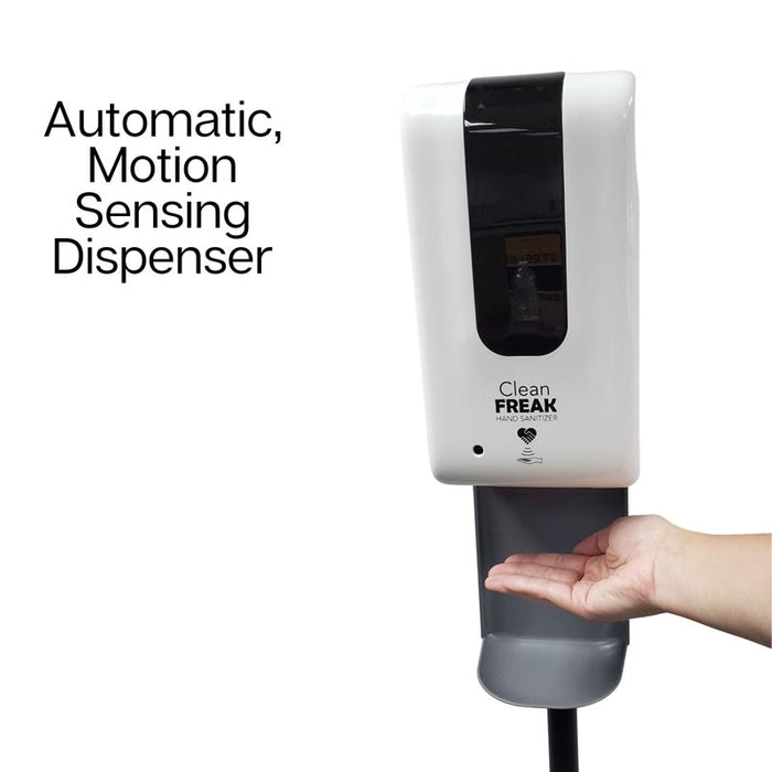 Clean Freak - Hands Free Sanitizer Dispenser Stand - Plus Sanitizer