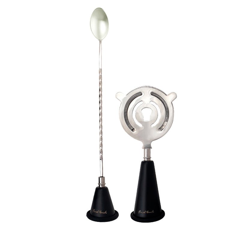 Spoon & Strainer with BuiltIn Jiggers Set — Bar Products