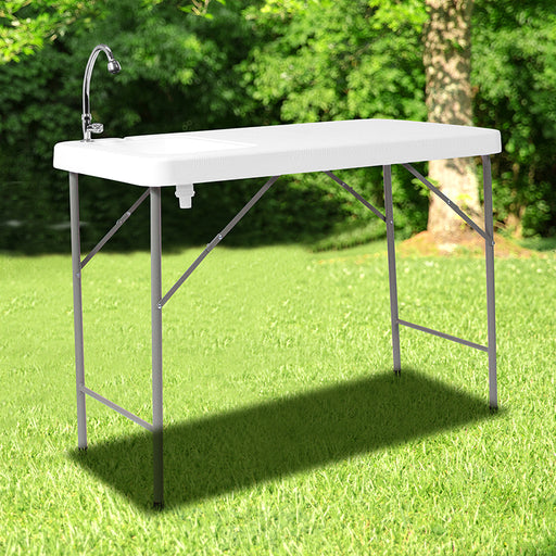 Foldable Portable Outdoor Sink/Table Combination