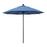 California Umbrella 9' Pole Push Lift SUNBRELLA With Black Aluminum Pole - Frost Blue Fabric