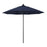 California Umbrella 9' Pole Push Lift SUNBRELLA With Black Aluminum Pole - Navy Fabric