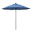 California Umbrella 9' Pole Push Lift SUNBRELLA With Bronze Aluminum Pole - Frost Blue Fabric