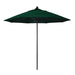 California Umbrella 9' Pole Push Lift SUNBRELLA With Bronze Aluminum Pole - Hunter Green Fabric