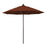 California Umbrella 9' Pole Push Lift SUNBRELLA With Bronze Aluminum Pole - Terracotta Fabric