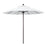California Umbrella 9' Pole Push Lift SUNBRELLA With Bronze Aluminum Pole - White Fabric