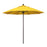 California Umbrella 9' Pole Push Lift SUNBRELLA With Bronze Aluminum Pole - Lemon Fabric