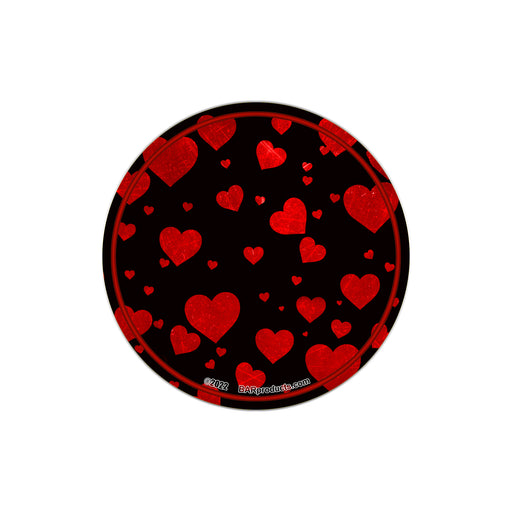 Hearts Foam Kolorcoat™ Coaster - 4 Inch Round